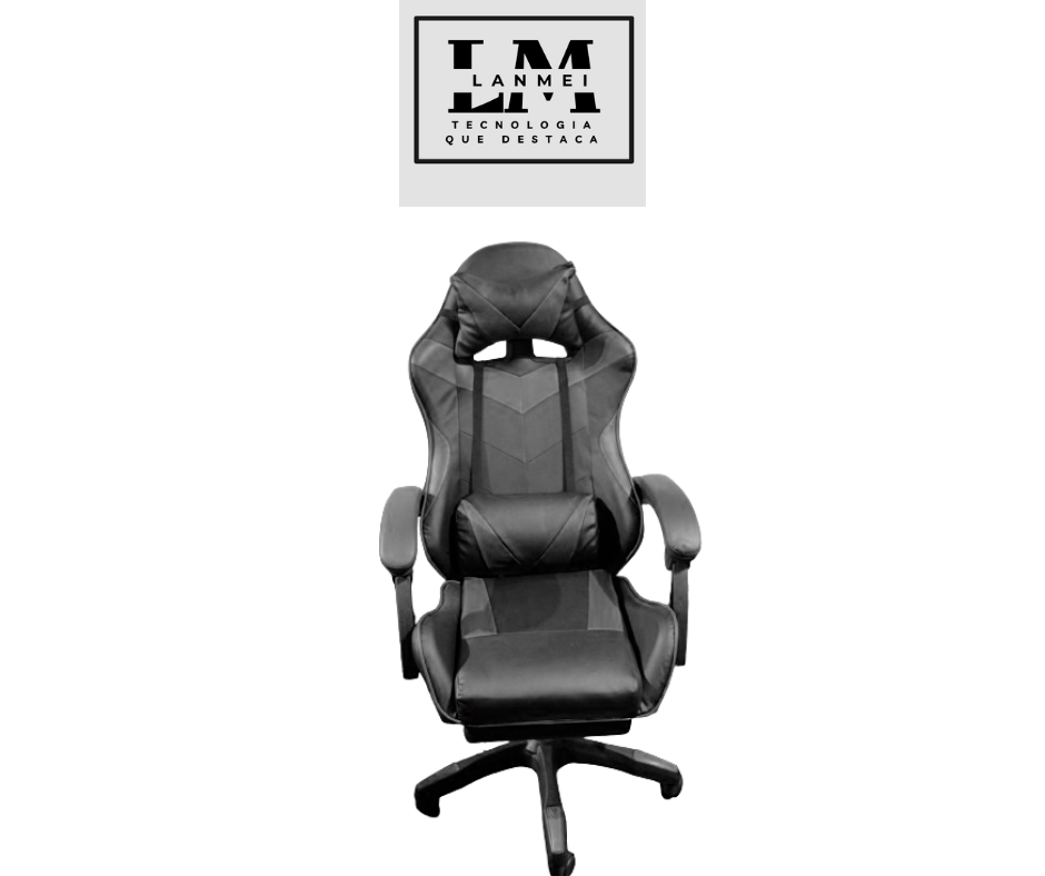 Silla Gamer Pro Asiento Reclinable - Color Negro