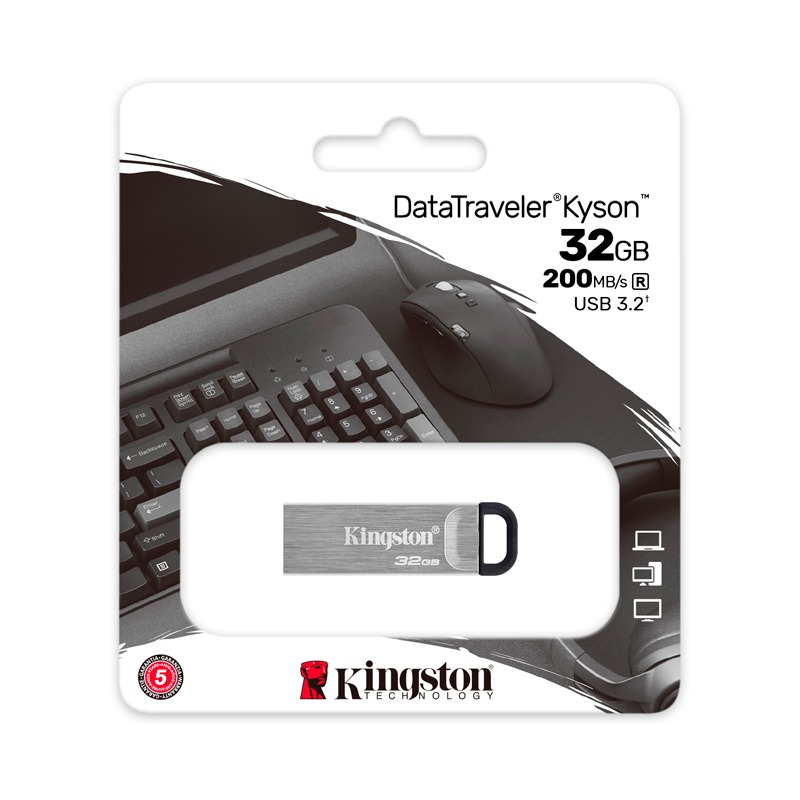USB Kingston DataTraveler Kyson 32GB Color Plata